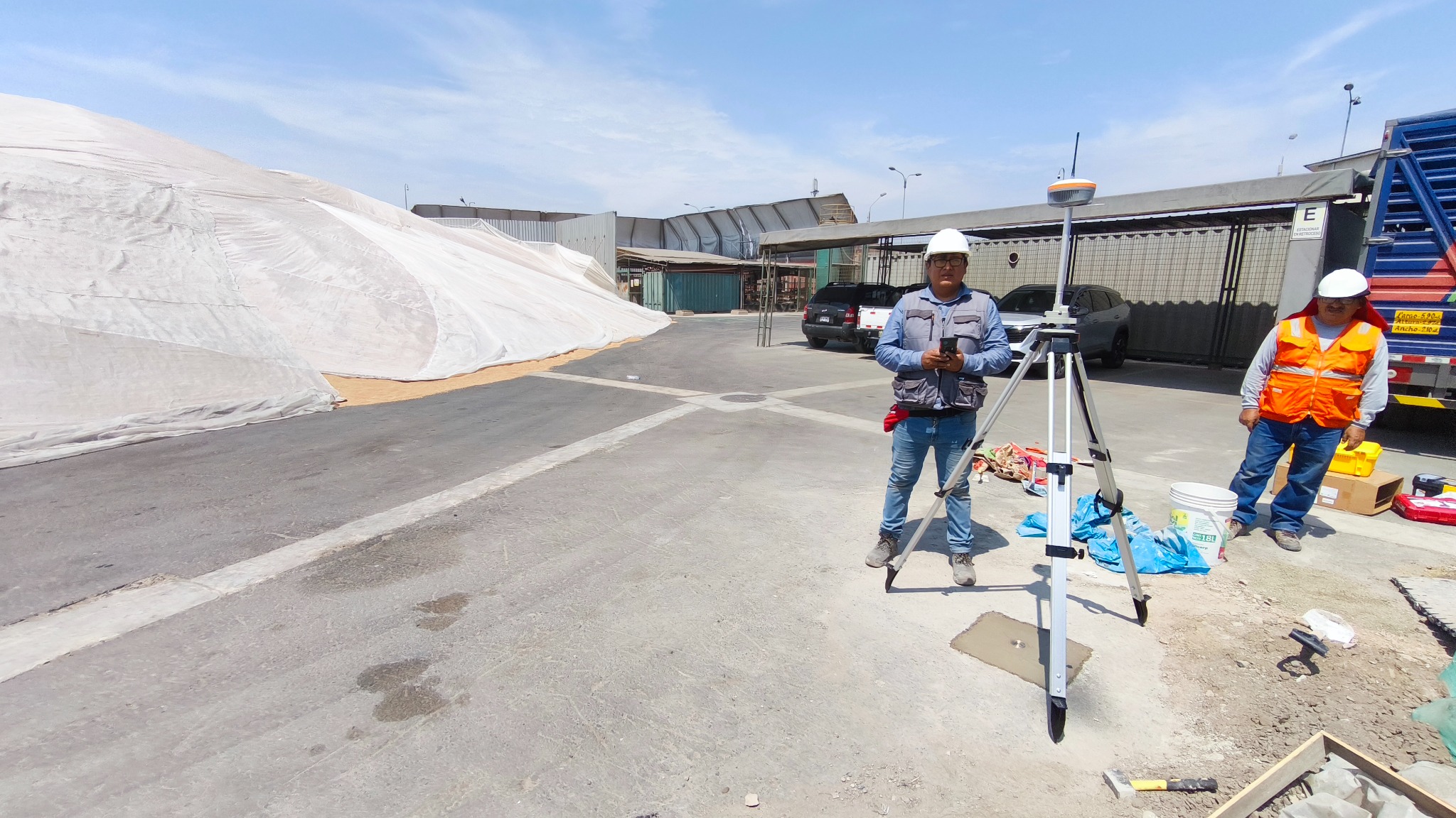 Levantamiento con receptor GNSS en instalaciones industriales